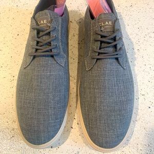 Clae “Ellington” in textile gray. These are new, never worn.